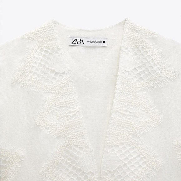 LACE TRIM LINEN TOP & PANTS LIMITED EDITION SIZE L- REF. 7953/936 & 3239/936 - Picture 6 of 16